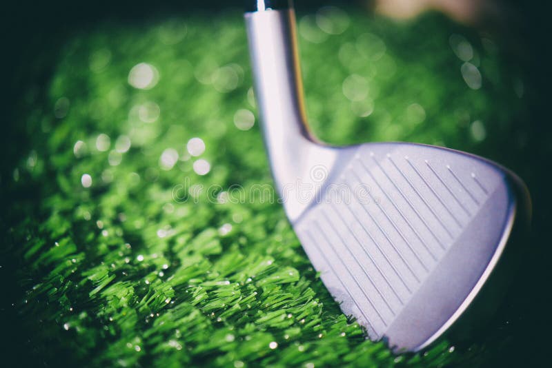Macro de tête de club de golf image stock Macro de tête de club de golf image stock