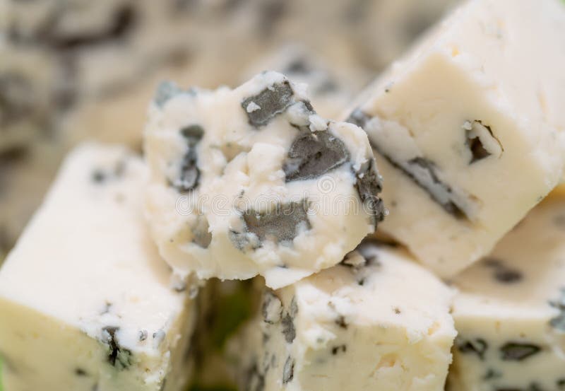 Macro di formaggio blu immagine stock libera da diritti