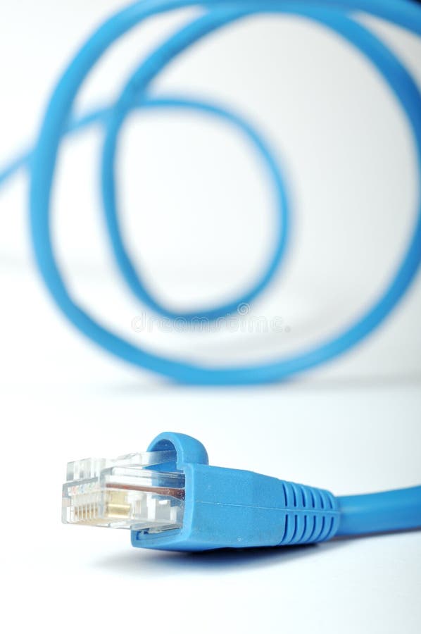 Macro de cabo de internet fotos de stock