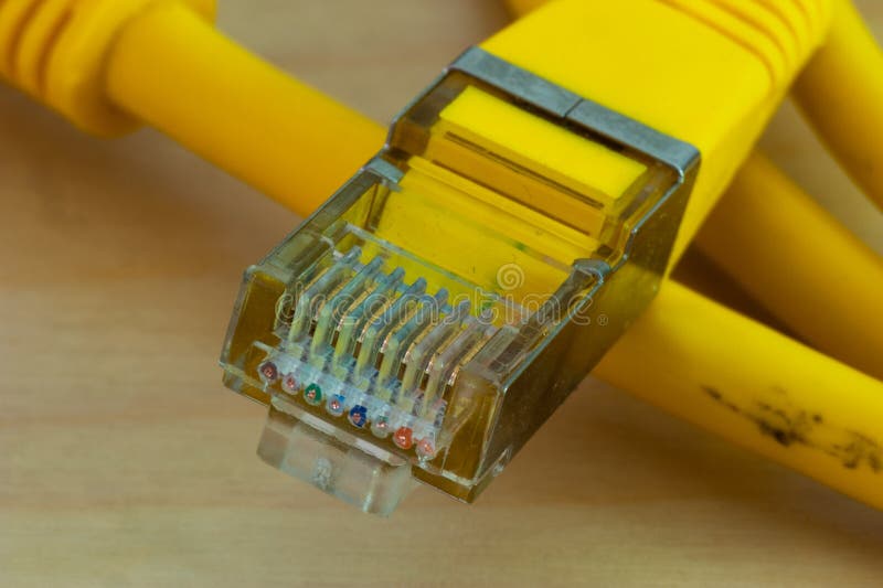 Macro do cabo ethernet fotografia de stock royalty free Macro do cabo ethernet fotografia de stock royalty free