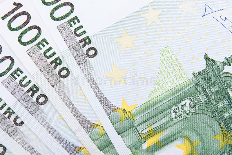 Macro euro background stock images