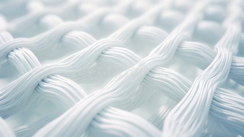 Macro fermeture de la fibre de tissu. micro structure. concept nettoyage à sec et blanchisserie. ai génératif. ai généré