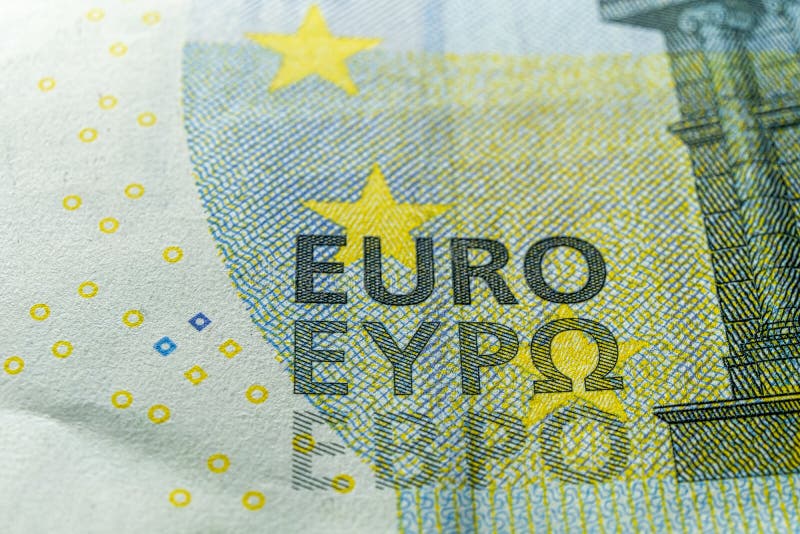 Macro Of Hundred Euro Banknote With Words EURO In Different European macro-of-hundred-euro-banknote-with-words-euro-in-different-european