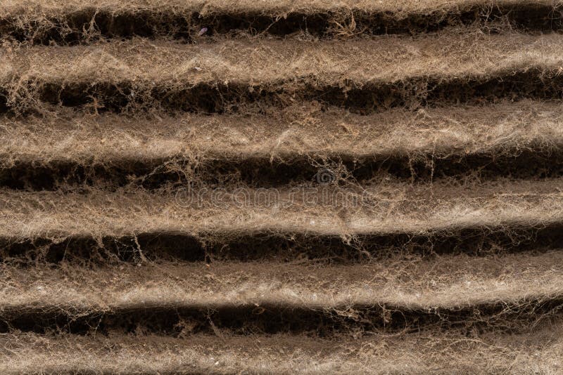 Macro of HVAC Dirty Air Filter