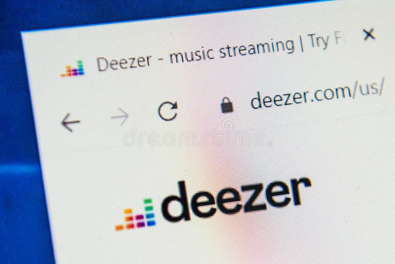 Deezer website Deezer website