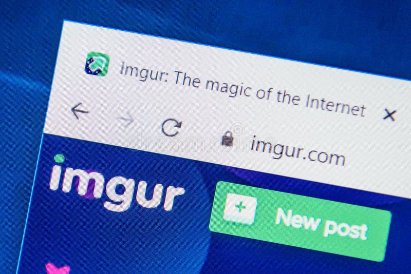 Imgur.com Web Site. Selective Focus. Editorial Stock Image - Image of ...