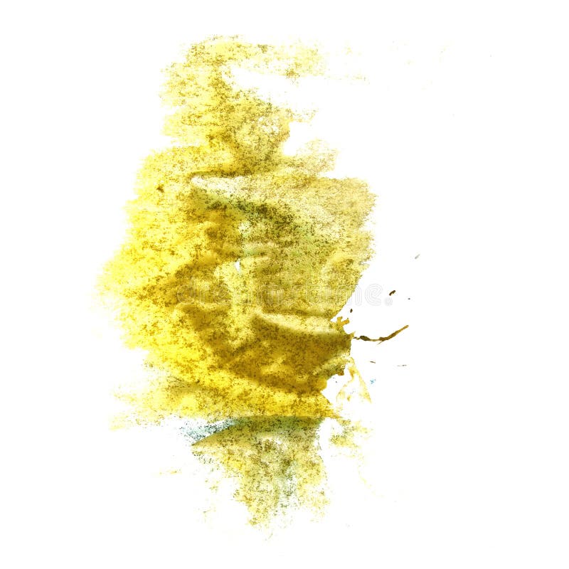 Macro Jaune De Tache De Tache, Texture Brune D'isolement Sur Un CCB