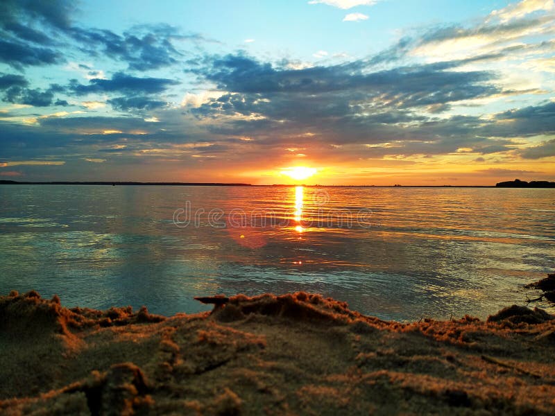 Sea water sunset clouds macro nature background photo beautiful enjoy summer