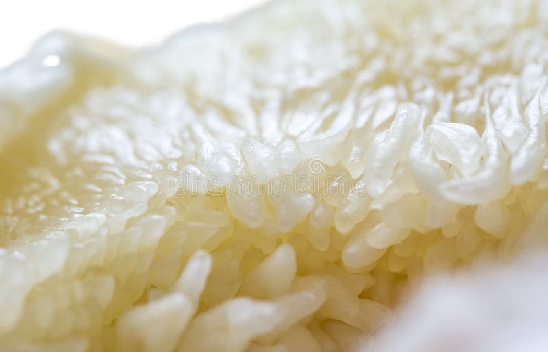 Pomelo Pulp Without Seeds On White Background. Thailand Pomelo Fruit