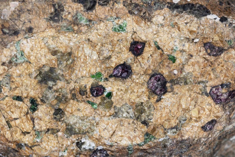 Macro photo of a weathered Kimberlite rock surface, from Namibia