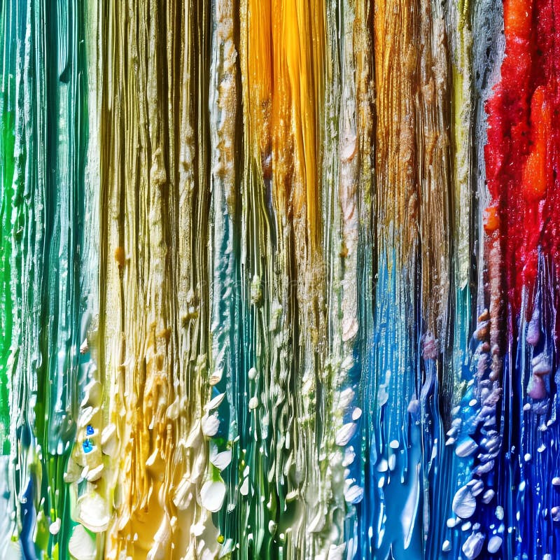 A macro photograph of vibrant watercolor paints blending and mixing, creating a captivating display of color and texture3, Gener vector illustration