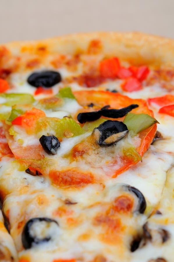 Macro of pizza