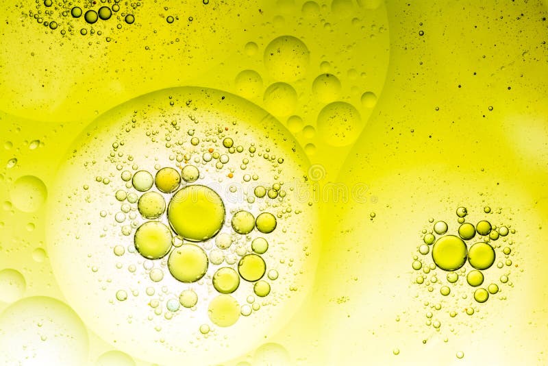 Water and oil bubble background