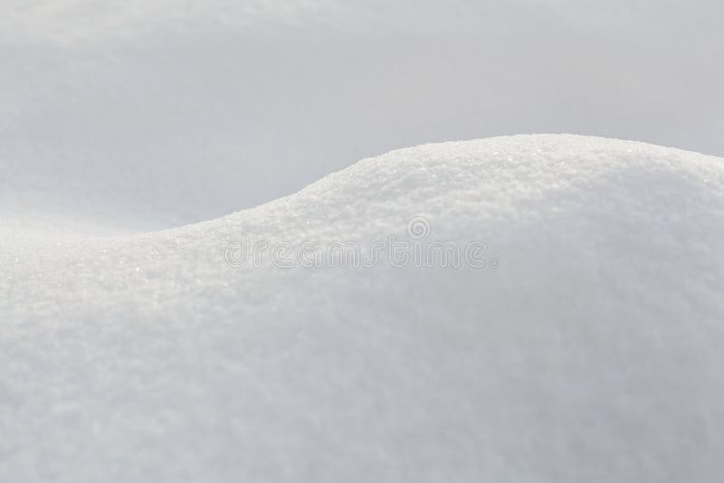 Macro snow dune background with copy space stock image