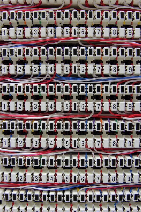 Macro view of connector telephone