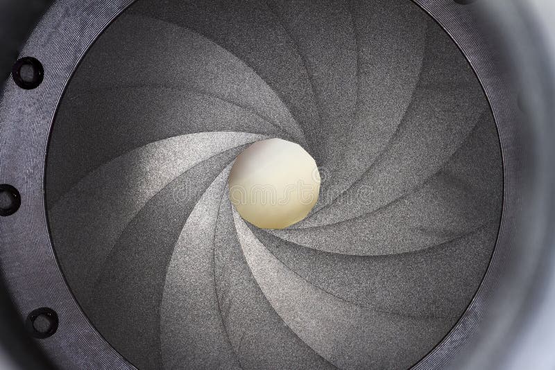 Macro View of the Inside of a Camera Lens Stock Image Image of blades