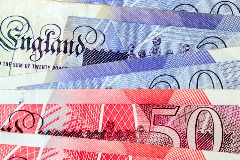 Macro étroit des notes de livre britannique images libres de droits Macro étroit des notes de livre britannique images libres de droits