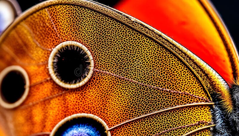 Macrocomanda Butterfly detaliază natura insectelor înfrumusețate Generativ AI vector illustration