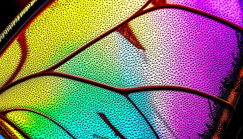 Macrocomanda de fluturi colorează insectele curcubeu în natură frumusețea Stock Photo Generative AI stock illustration