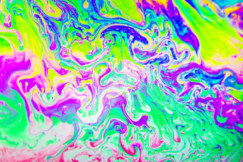 Macrocomanda închide imaginea culorilor de film cu bule de săpun vector illustration