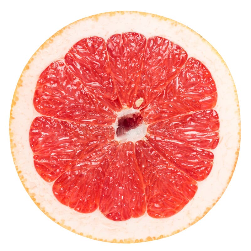 Macrofotografie a unui grapefruit roz royalty free stock image