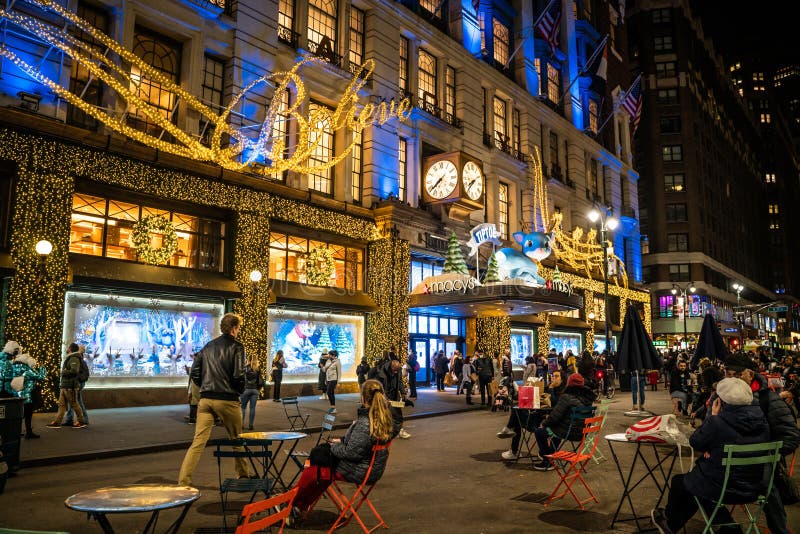 Macys herald square nyc noël image stock
