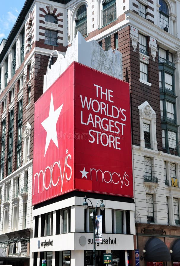 Sign Macy S Department Store Editorial Stock Photo - Image of city ...