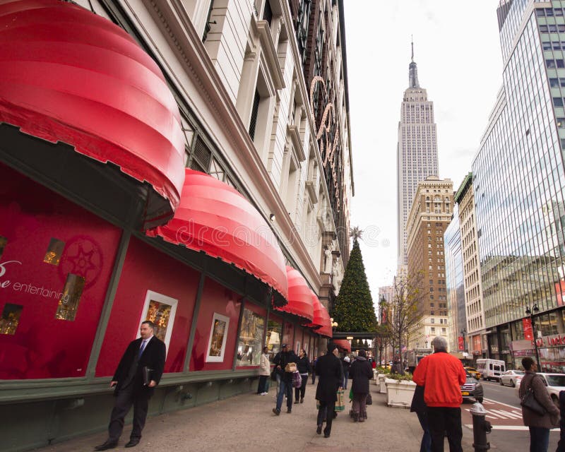 NEW YORK CITY, NY - DEC 2: Macys department store in Herald Square NYC decorated for Christmas on Dec 2, 2012. This Macys is famous for the holiday window displays and annual Thanksgiving Day Parade. NEW YORK CITY, NY - DEC 2: Macys department store in Herald Square NYC decorated for Christmas on Dec 2, 2012. This Macys is famous for the holiday window displays and annual Thanksgiving Day Parade.