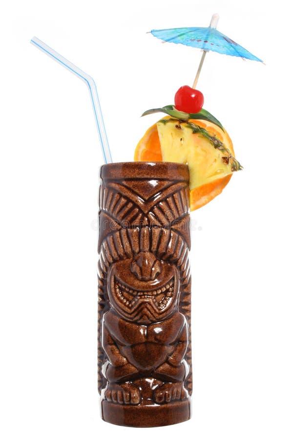 Macédoine de fruits tropicale de Tiki photographie stock Macédoine de fruits tropicale de Tiki photographie stock