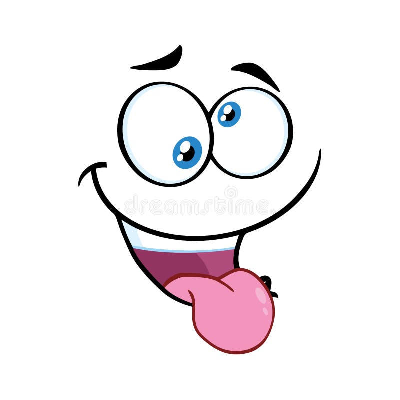 Mad Cartoon Funny Face with Crazy Expression and Protruding Tongue Stock Vector - Illustration of element, communication: 120323328 Mad Cartoon Funny Face with Crazy Expression and Protruding Tongue Stock Vector - Illustration of element, communication: 120323328