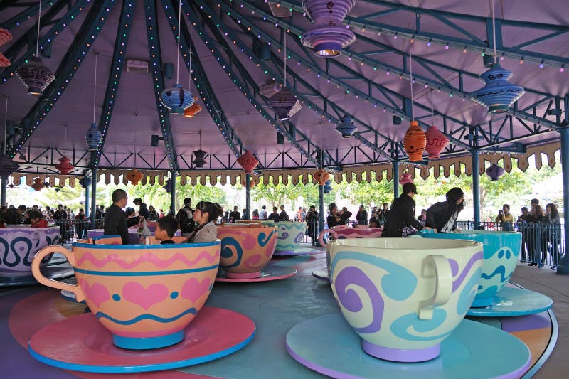 Mad Hatter Tea Cups Disneyland Editorial Stock Photo Image of