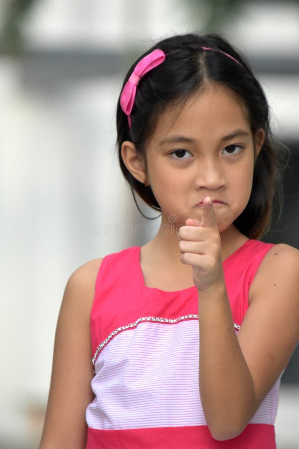 Serious Filipina Teen Girl Stock Photo Image Of Sole