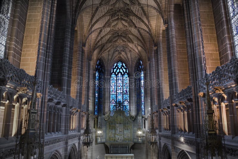 Lady Chapel inside Liverpool Cathedral, Liverpool, England. Lady Chapel inside Liverpool Cathedral, Liverpool, England