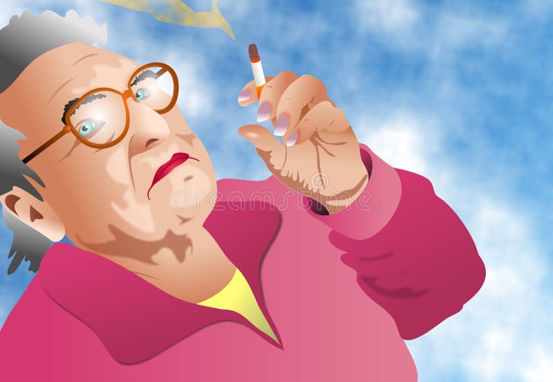 Download Madame Smoking illustration stock. Illustration du citoyen - 58338