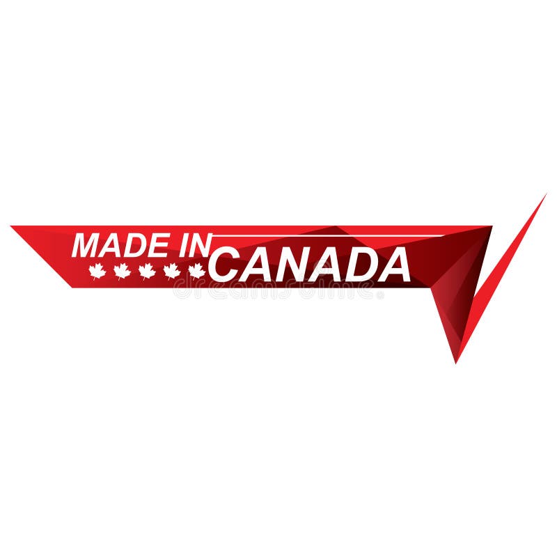 Made in Canada Design. Vector Illustration Decorative Design Stock