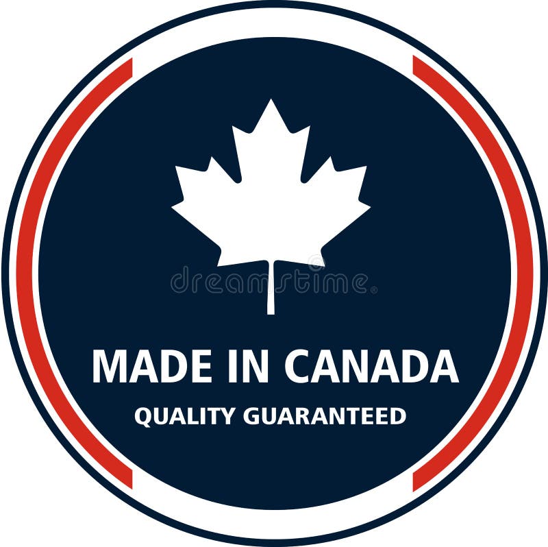 Canada Quality Isolated Label For Products Stock Illustration