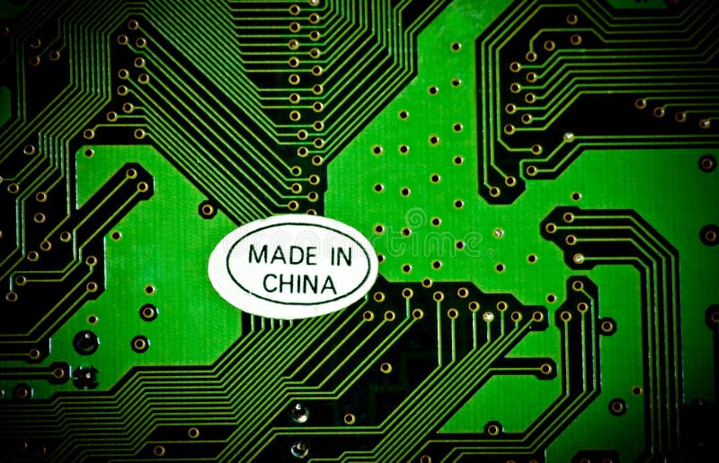 Label Made in China on the motherboard