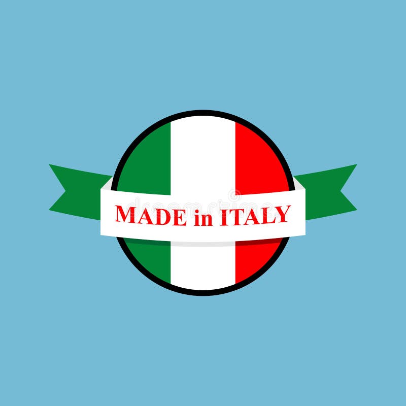 Made in Italy Logo. Italian Production Sign Stock Vector - Illustration ...