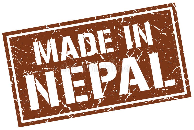 Made in Nepal Stamp Logo Icon Symbol Design. Seal BAdge National
