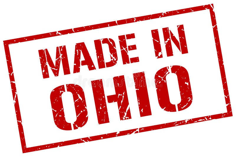 Made in Ohio stamp stock vector. Illustration of sign 121934459