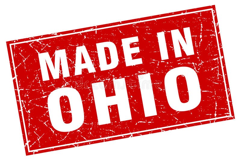 Made in Ohio stamp stock vector. Illustration of blue - 121706835