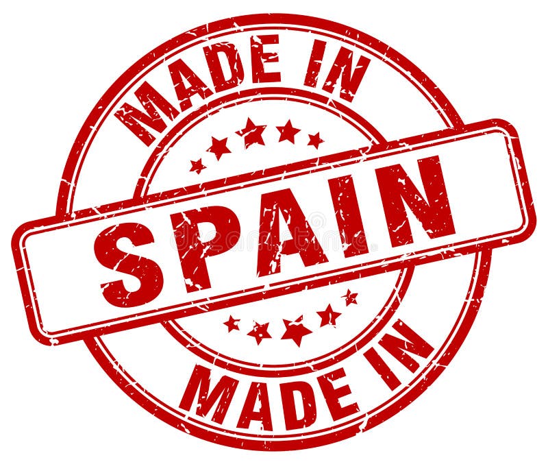 Made in Spain stamp stock vector. Illustration of isolated - 121716727