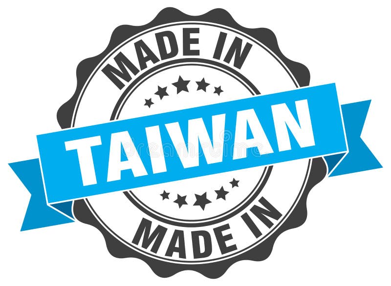 Made in Taiwan stamp stock vector. Illustration of background 121143489