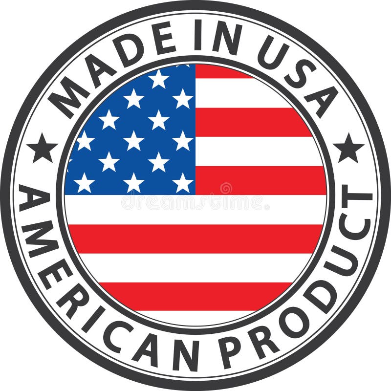 Modern made in america label Royalty Free Vector Image