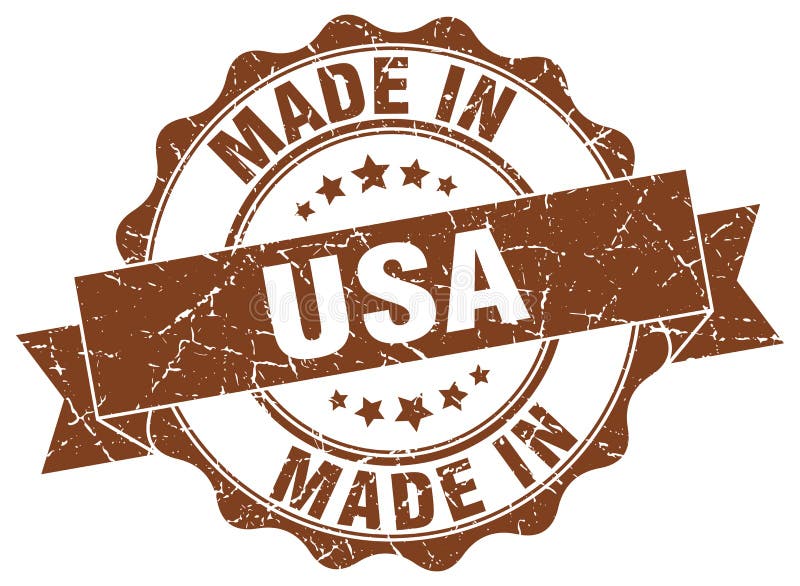 Made in usa seal stock vector. Illustration of sign - 100504004