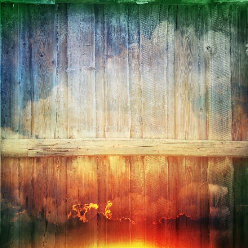 Grunge retrô vintage madeira ilustração stock