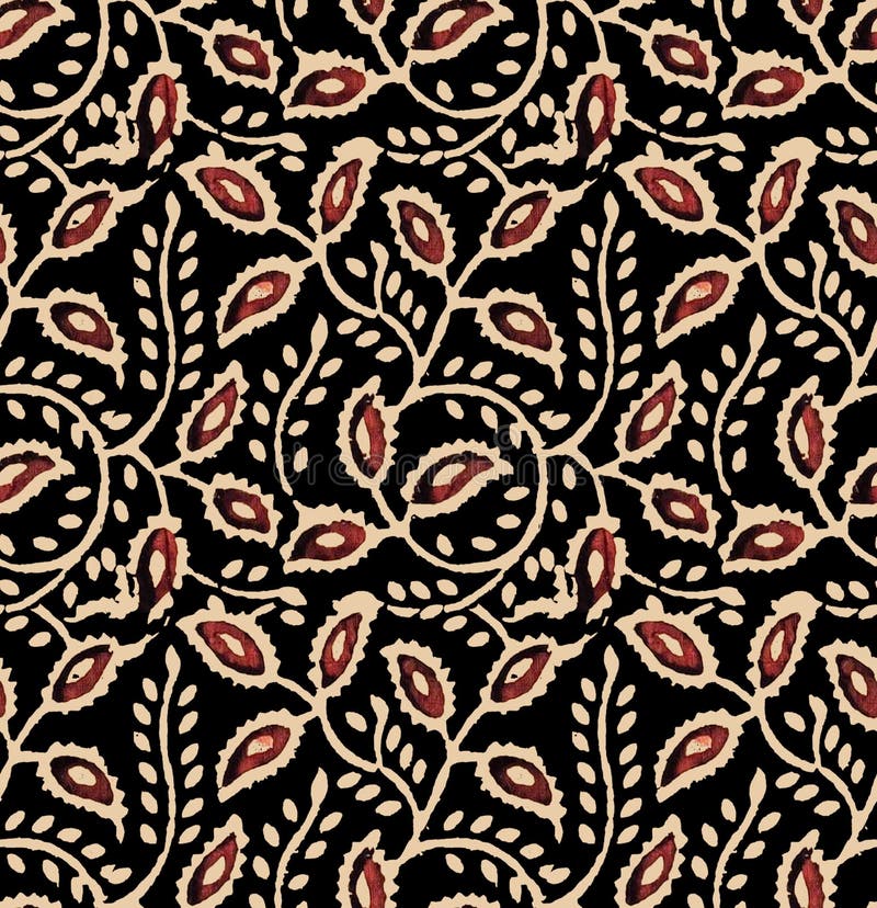 Abstract, shirting design, Ajrakh Pattern, Background digital printing textile pattern royalty free illustration