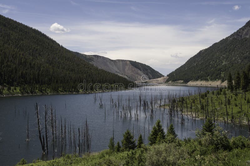 Madison River Canyon earthquake area In Montana stock photos Madison River Canyon earthquake area In Montana stock photos