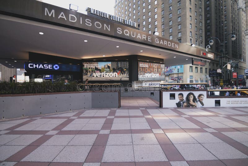 Entrance Of Madison Square Garden Manhattan Editorial Stock Image