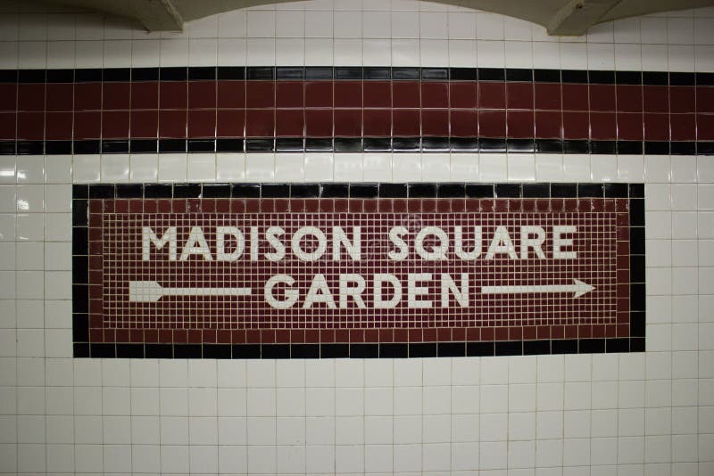 The Madison Square Garden Subway Station, NYC royalty free stock photos